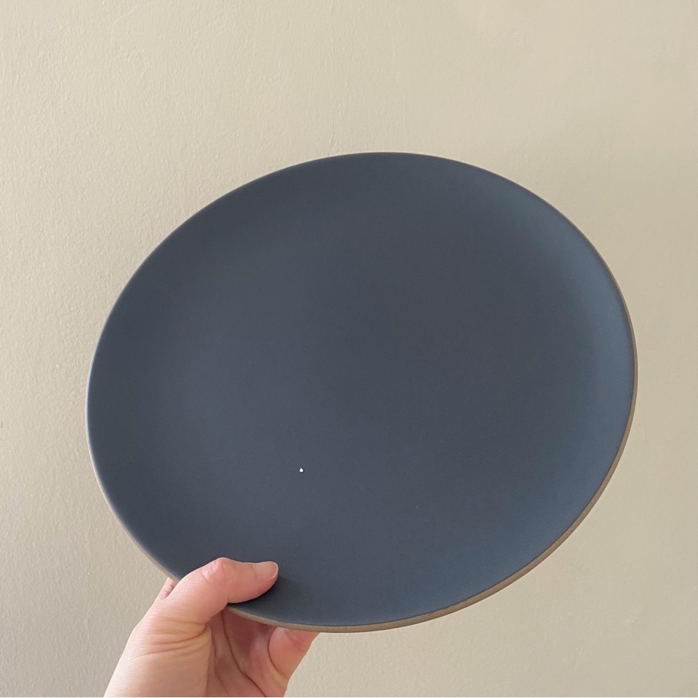 $58 Brand New Heath Ceramics Slate Indigo Grey Coupe Dinner Plate 11'' Diameter